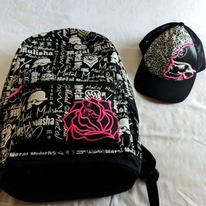 Backpack and hat bundle